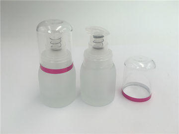 Garrafa vazia de vidro com bomba, garrafa 30ml da fundação da bomba da composição